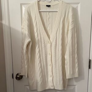 Talbots Ivory Cable Knit Cardigan new without tags 
Never worn